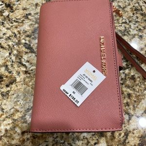 Michael kors double zip wallet